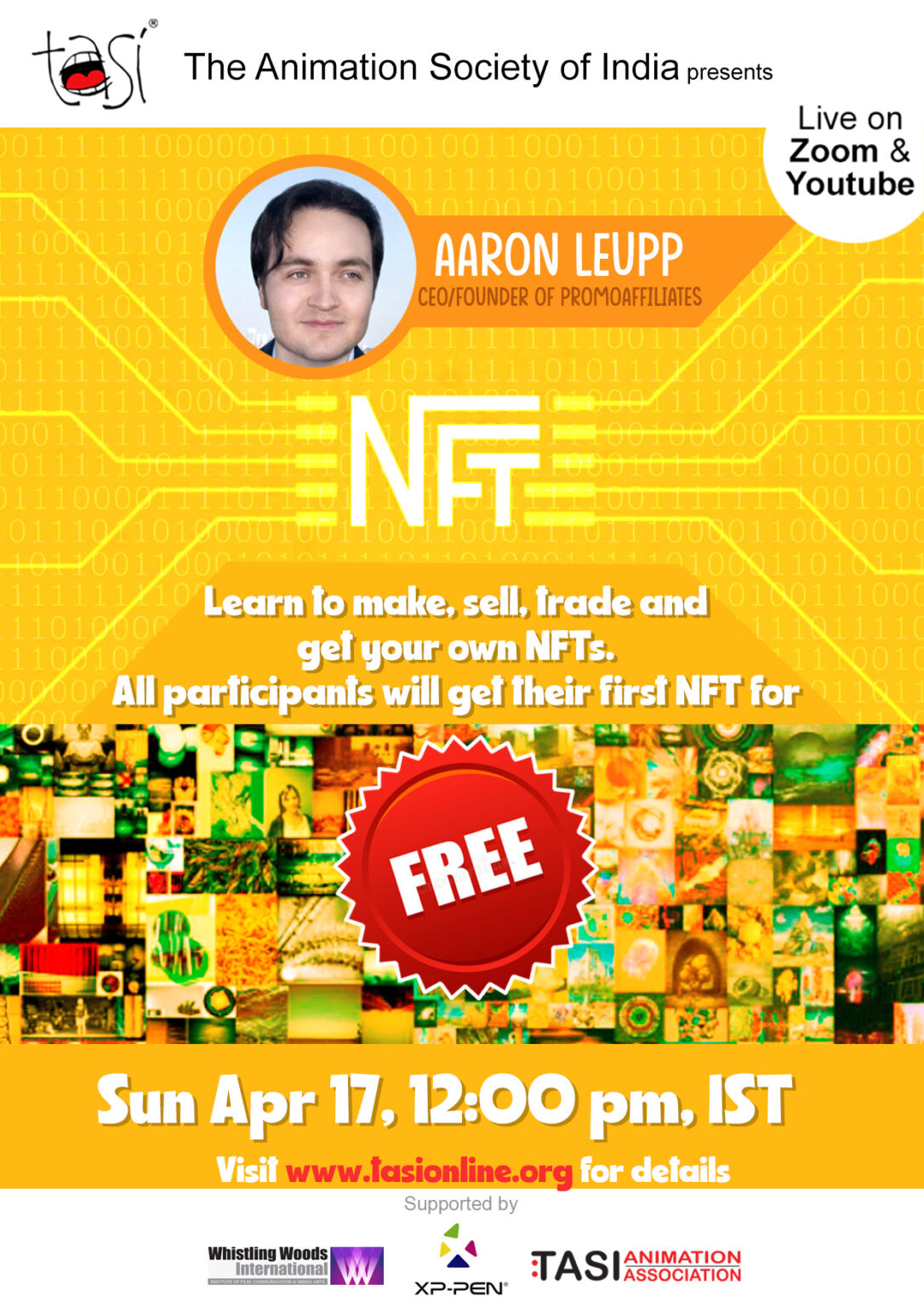 NFT With Aaron Leupp The Animation Society Of India