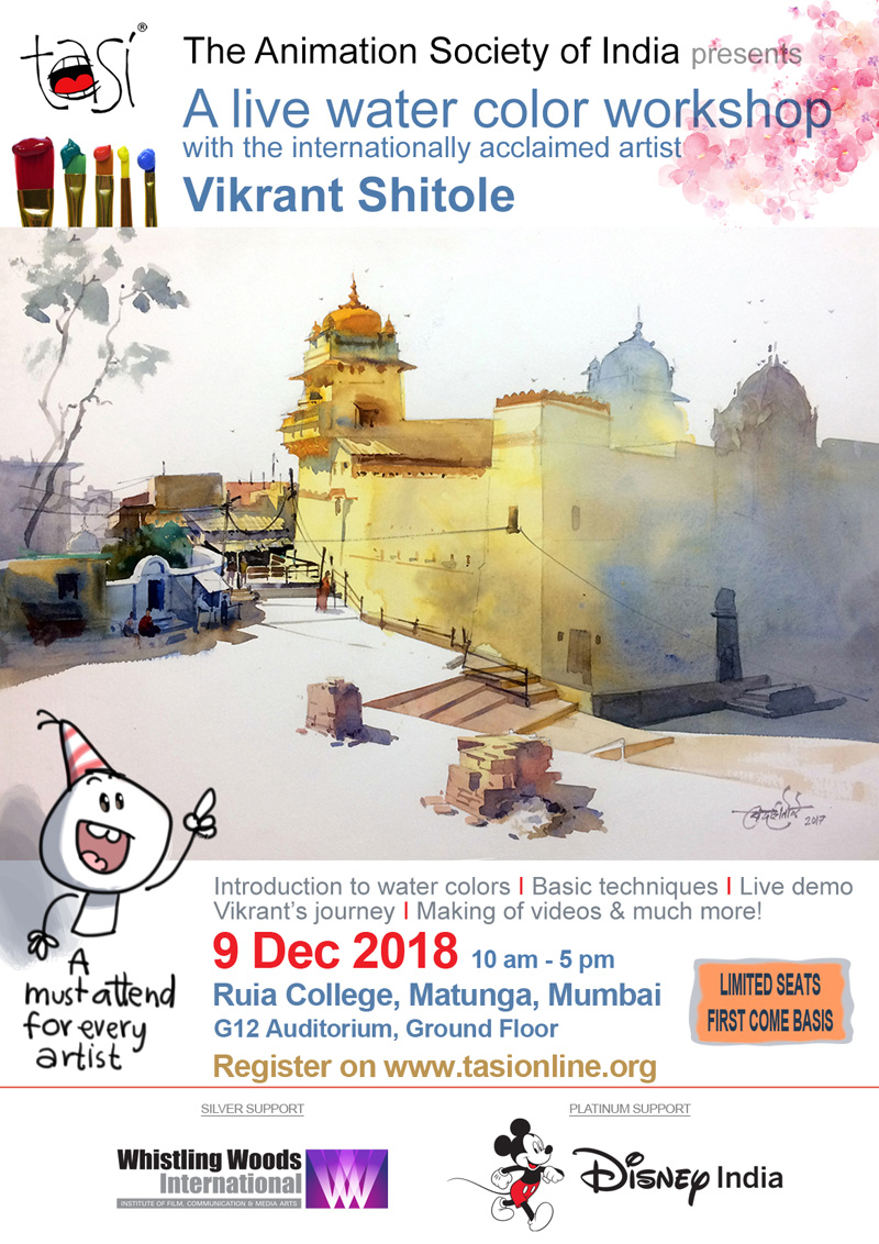 Live Watercolour Workshop with Vikrant Shitole